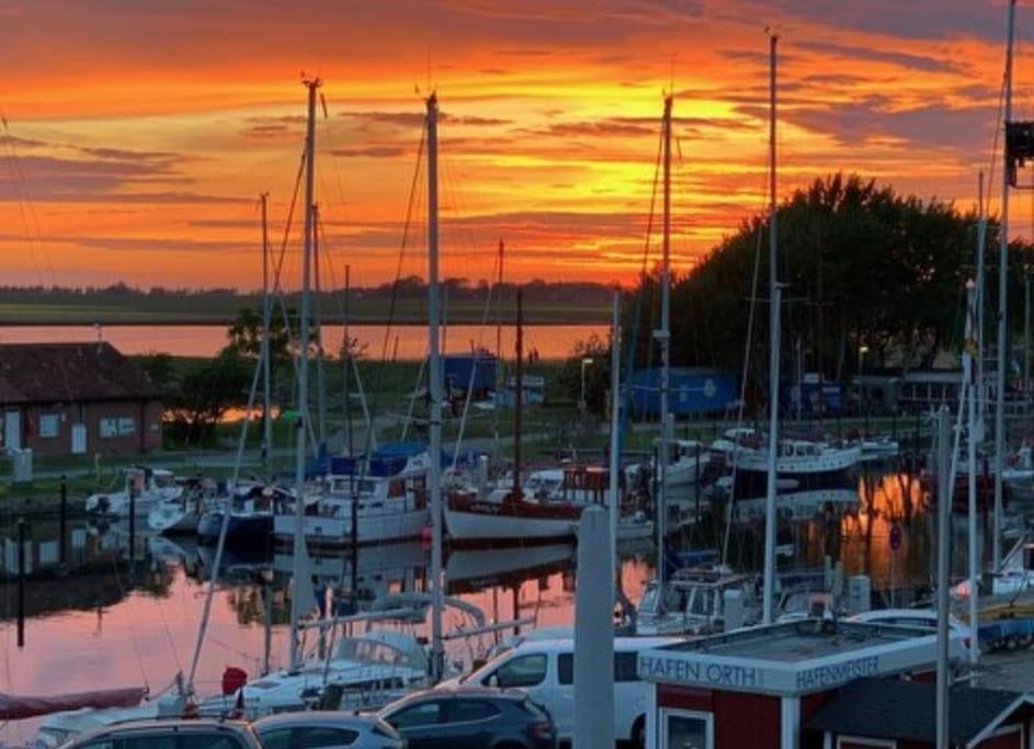 Surforama De Feine Stuuv In Orth Mit Meerblick Fehmarn Extérieur photo